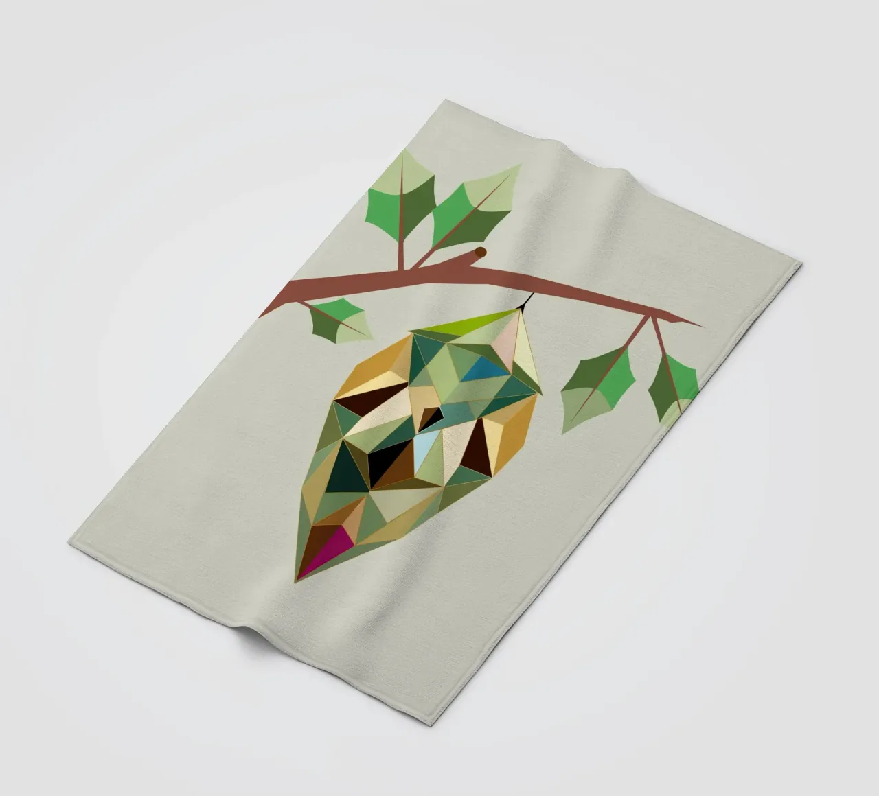 Geometric cocoon - symbols of transformation fleece blanket by namosh