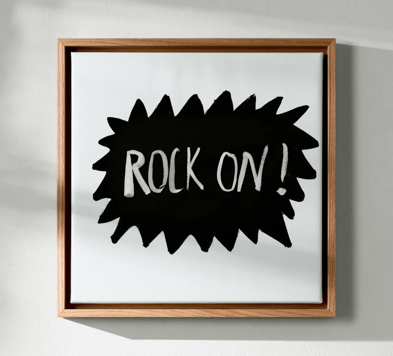 Rock On tela con Cornice a cassetta da treechild