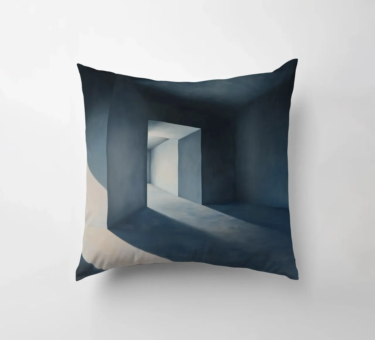 Labirinto blu cuscino da Synthaira