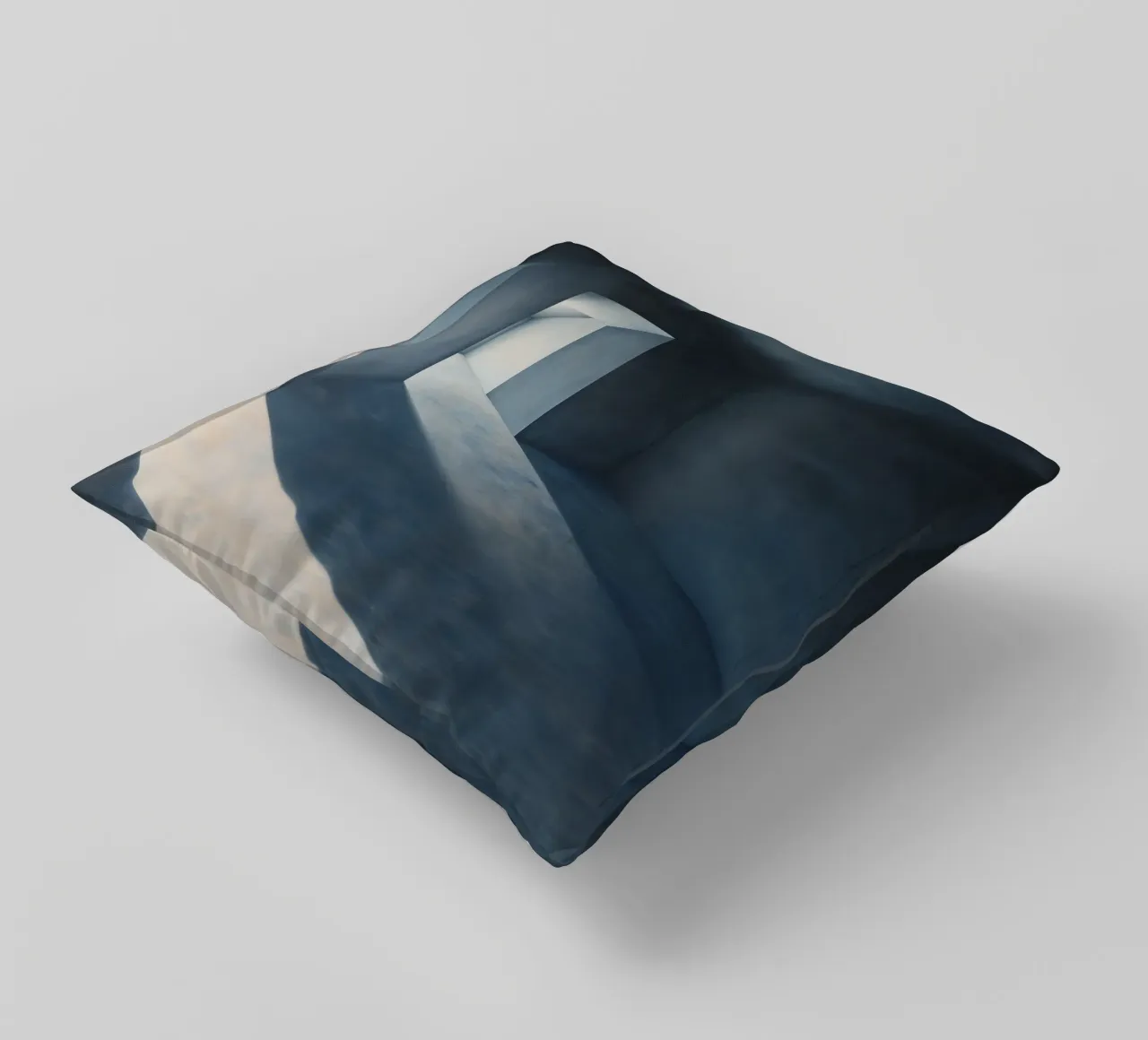 Labirinto blu cuscino da Synthaira