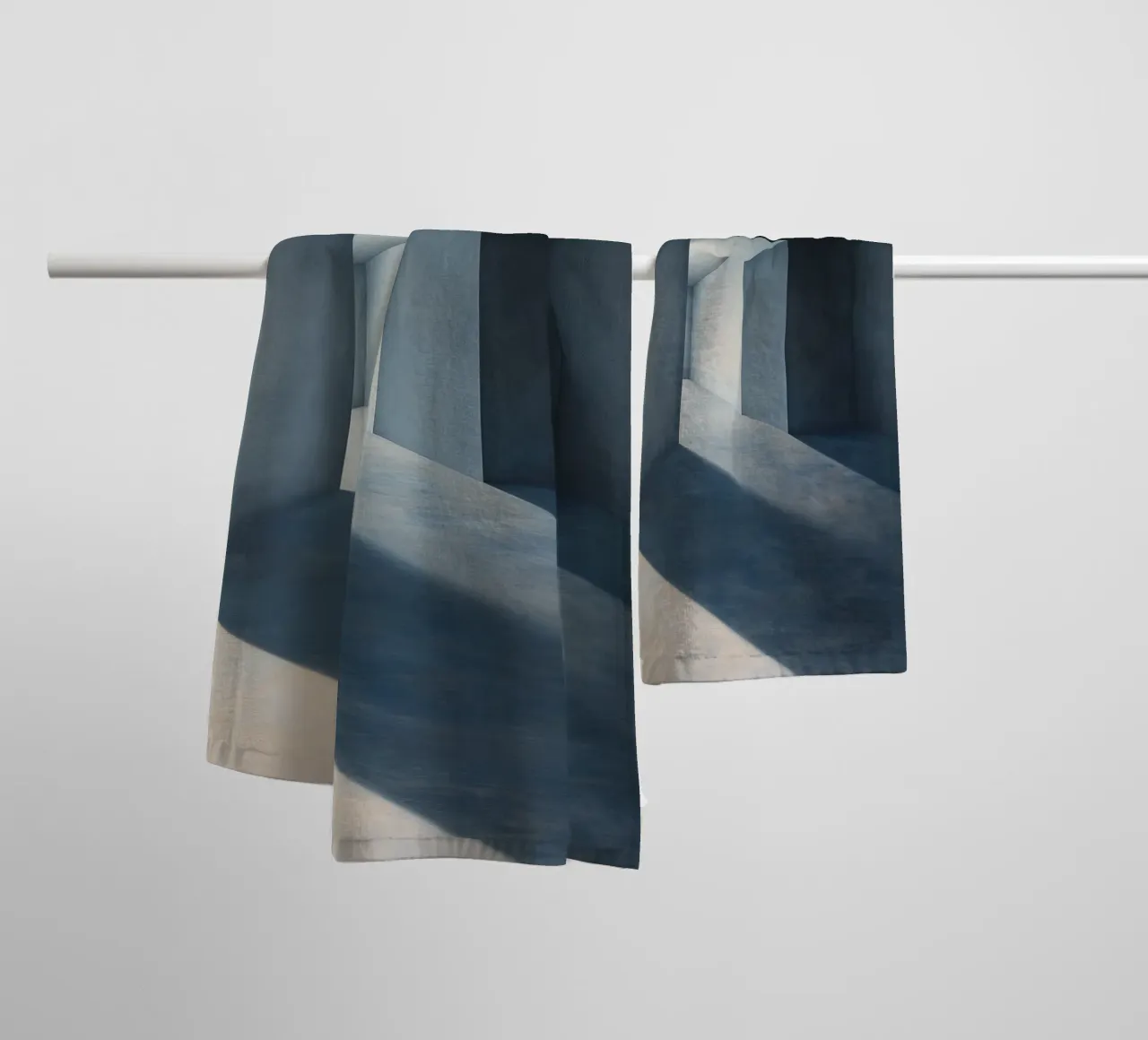 Labirinto blu asciugamano da bagno da Synthaira