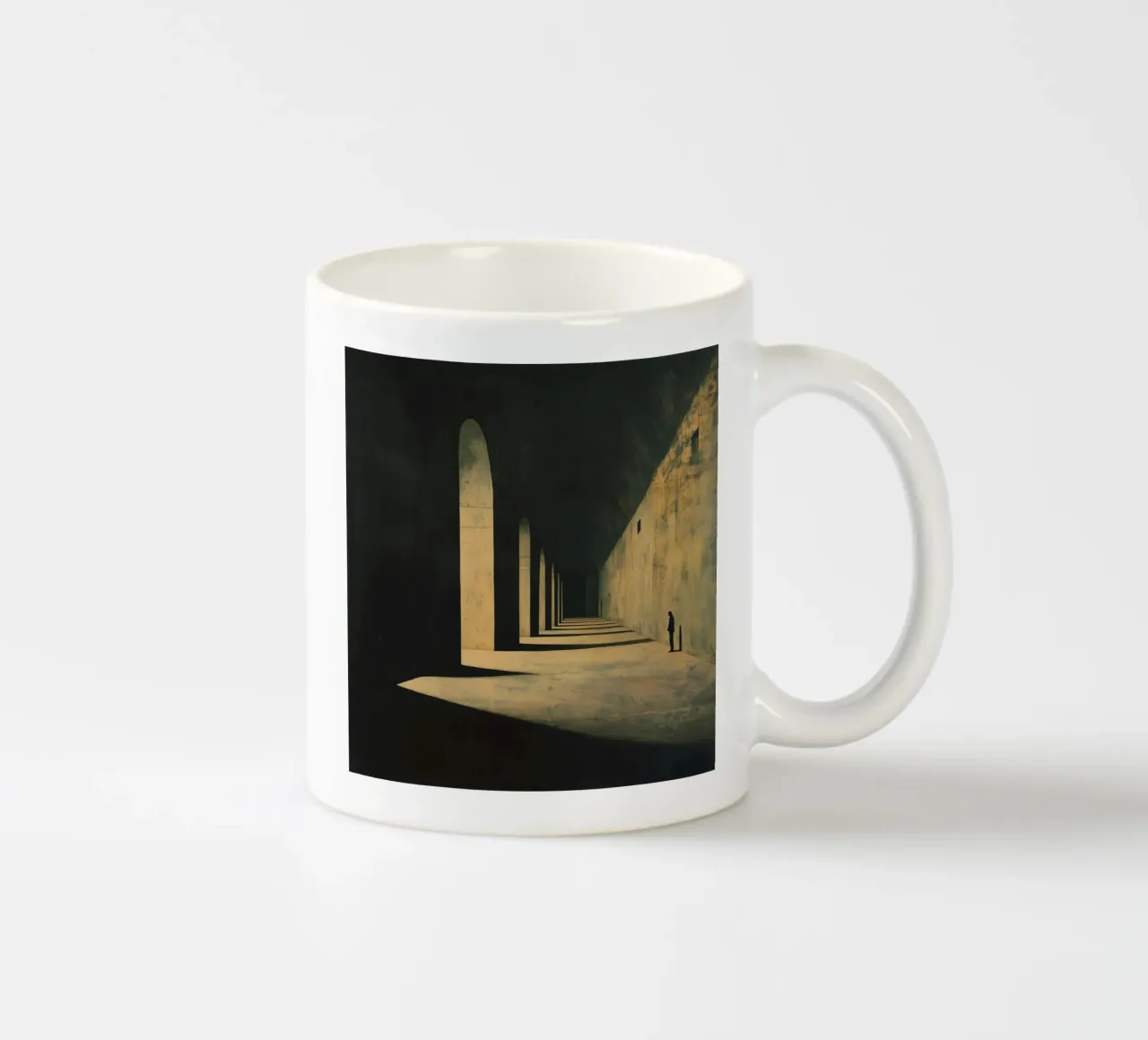 Ombre Labyrinth tazza in ceramica da Synthaira