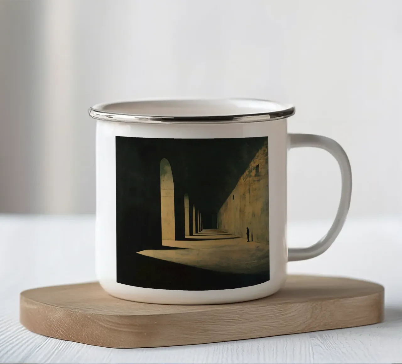 Ombre Labyrinth tazza in smalto da Synthaira