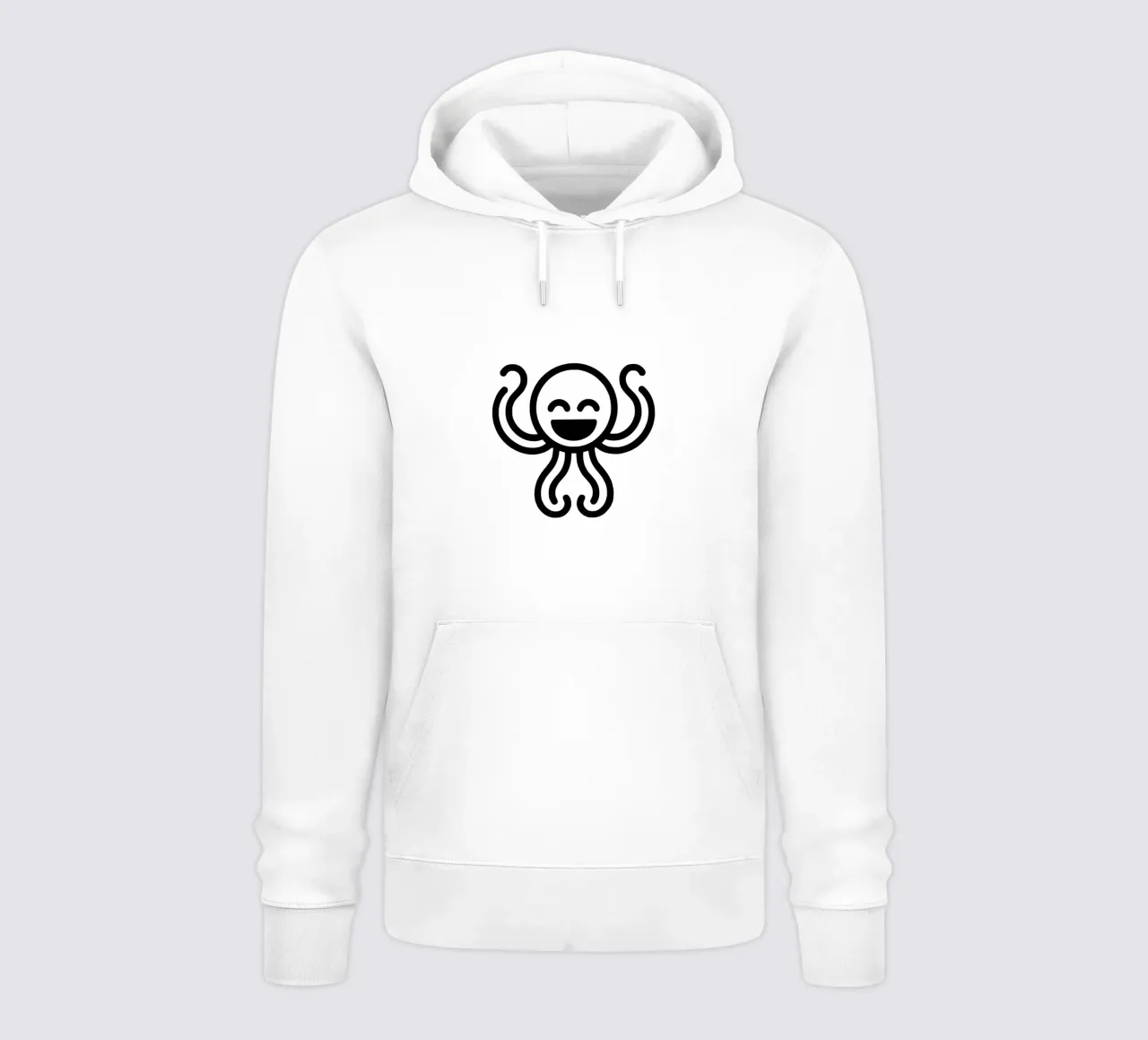Deep Sea Buddy - Polpo ridente Giocoso e affascinante felpa con cappuccio da Bold & Simple