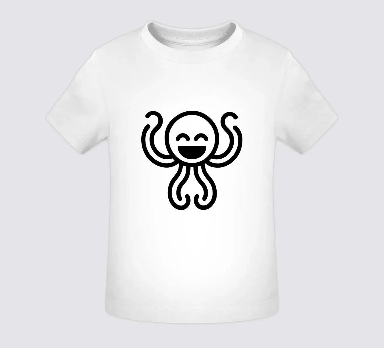 Deep Sea Buddy - Polpo ridente Giocoso e affascinante maglietta neonato da Bold & Simple