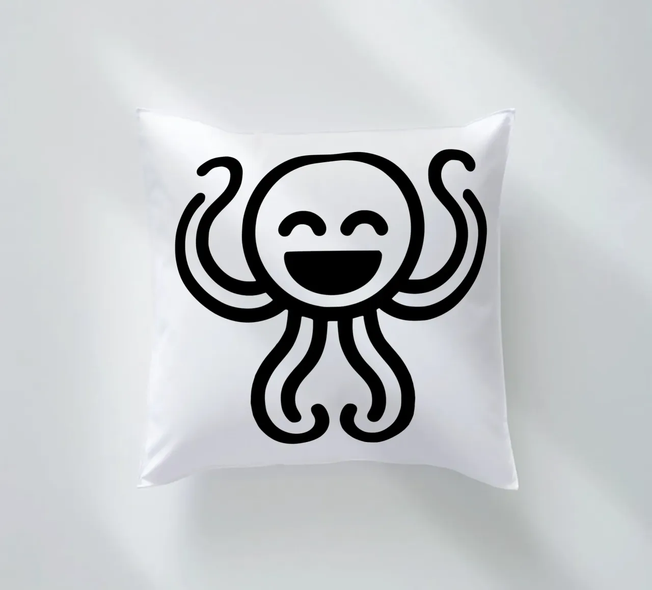 Deep Sea Buddy - Polpo ridente Giocoso e affascinante cuscino da Bold & Simple