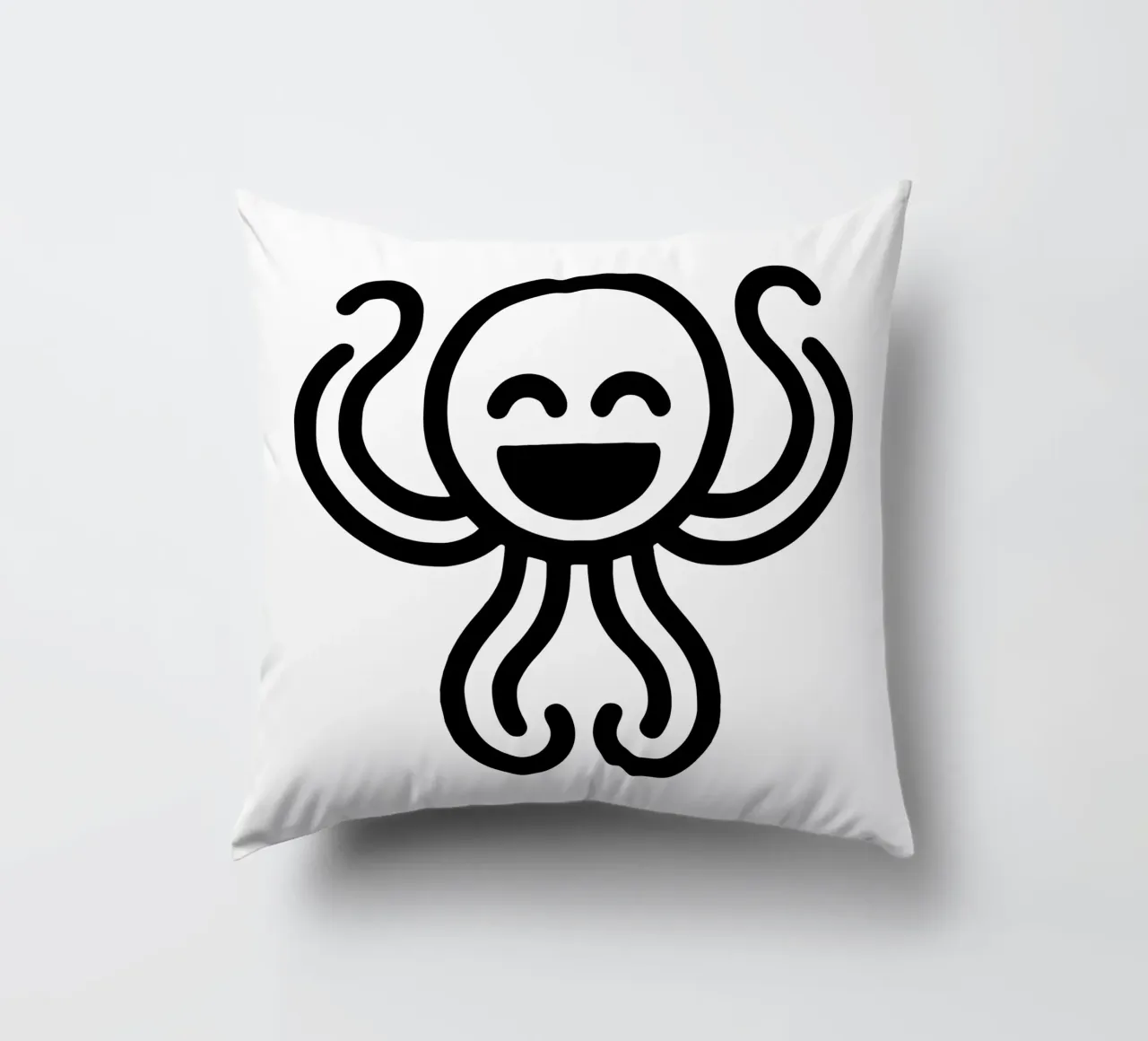 Deep Sea Buddy - Polpo ridente Giocoso e affascinante cuscino da Bold & Simple