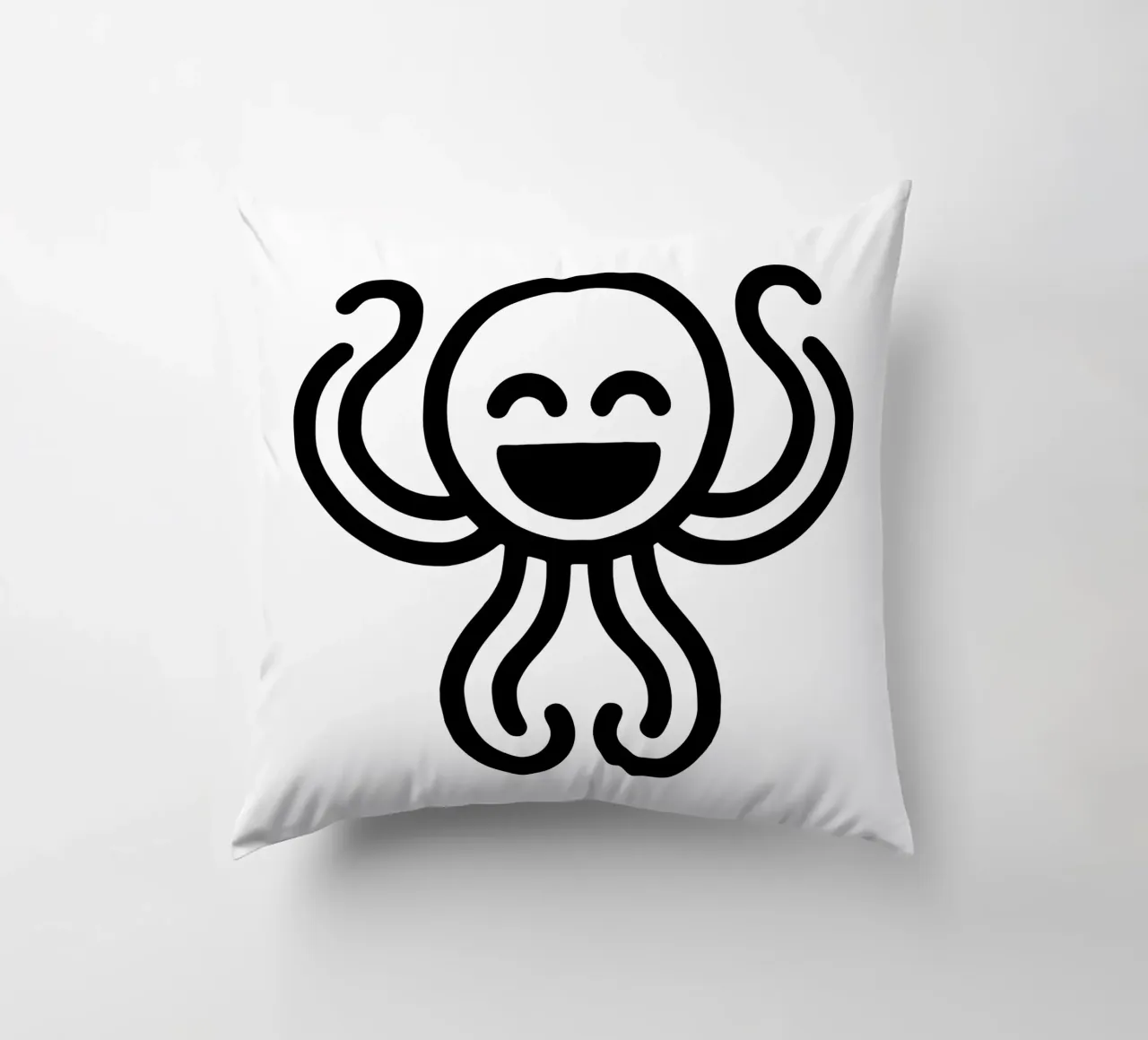 Deep Sea Buddy - Polpo ridente Giocoso e affascinante cuscino da Bold & Simple