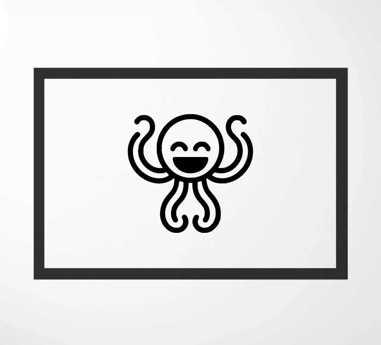 Deep Sea Buddy - Polpo ridente Giocoso e affascinante zerbino da Bold & Simple