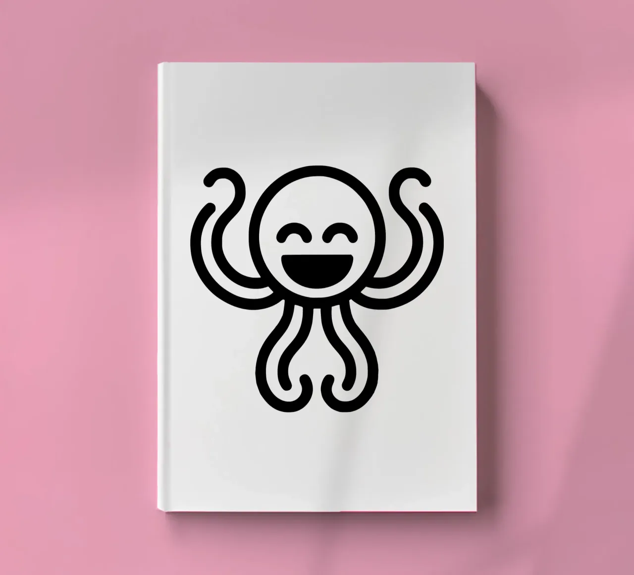 Deep Sea Buddy - Laughing octopus Playful and charming notebook by Bold & Simple