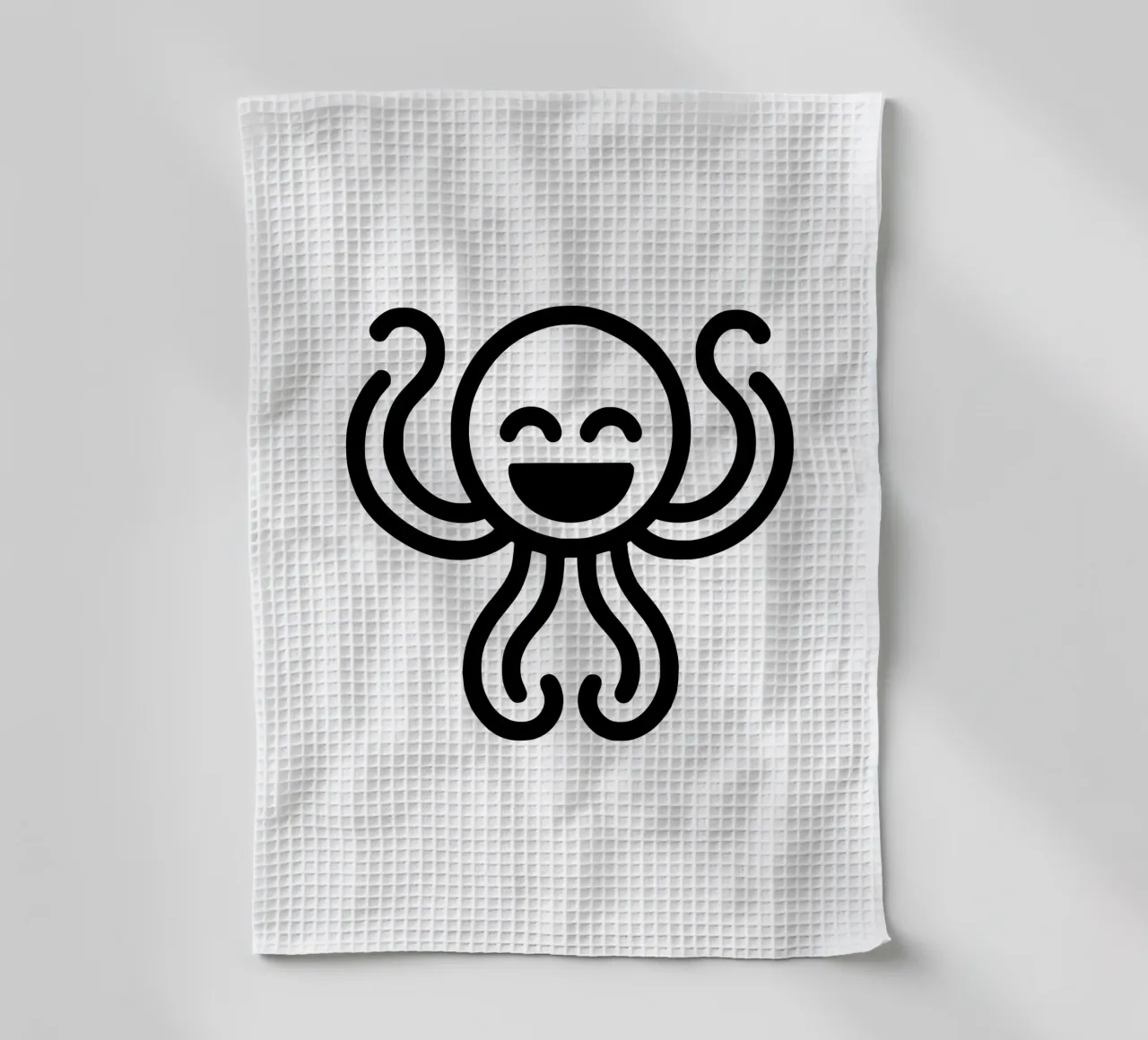 Deep Sea Buddy - Polpo ridente Giocoso e affascinante canovaccio da cucina da Bold & Simple