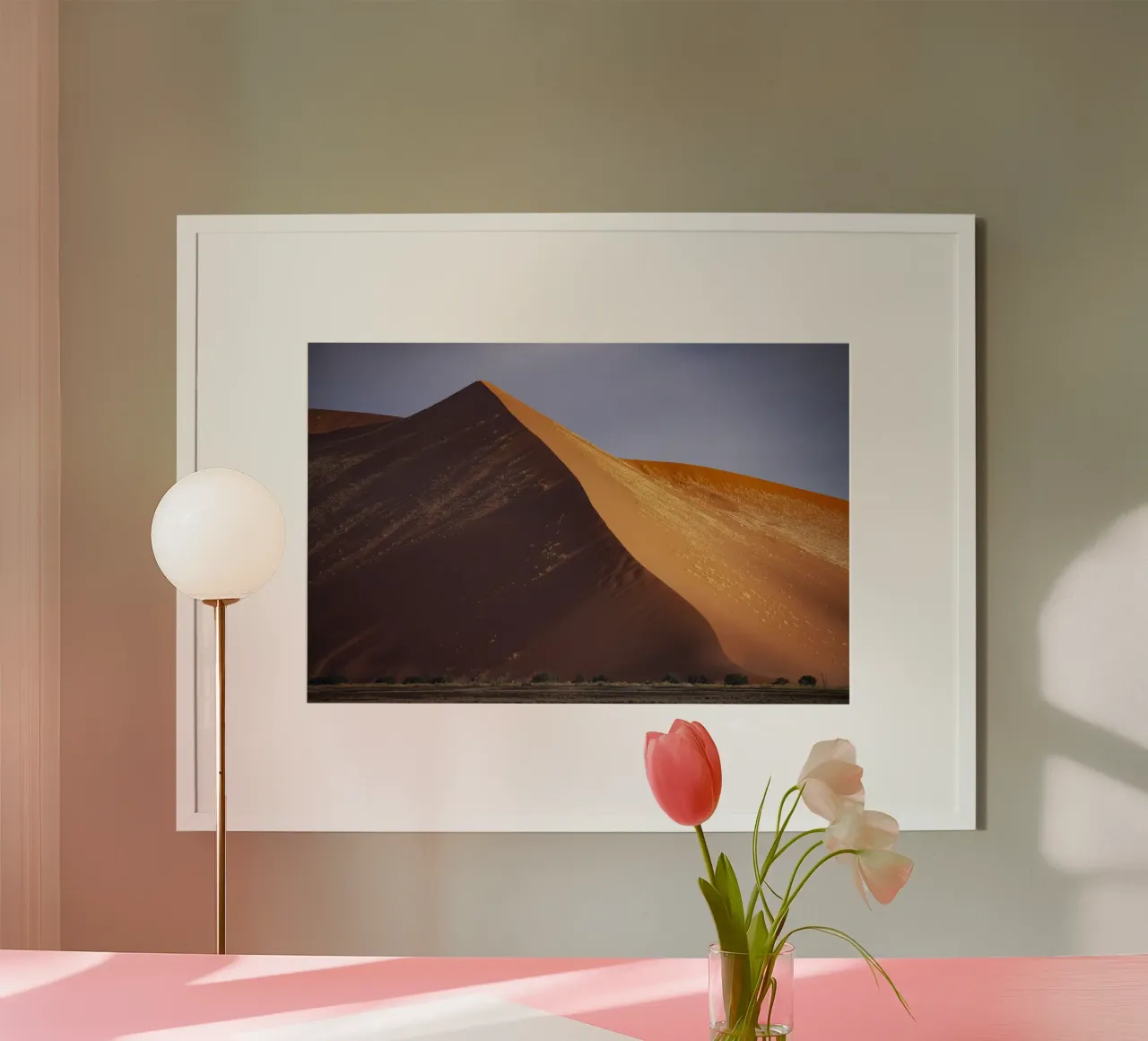 Sossusvlei Dünen Namibia carta hahnemühle da Reisefotografie - Bilder aus aller Welt