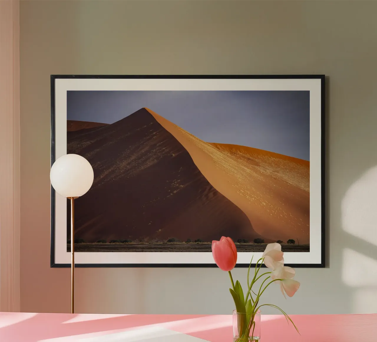 Sossusvlei Dünen Namibia carta hahnemühle da Reisefotografie - Bilder aus aller Welt