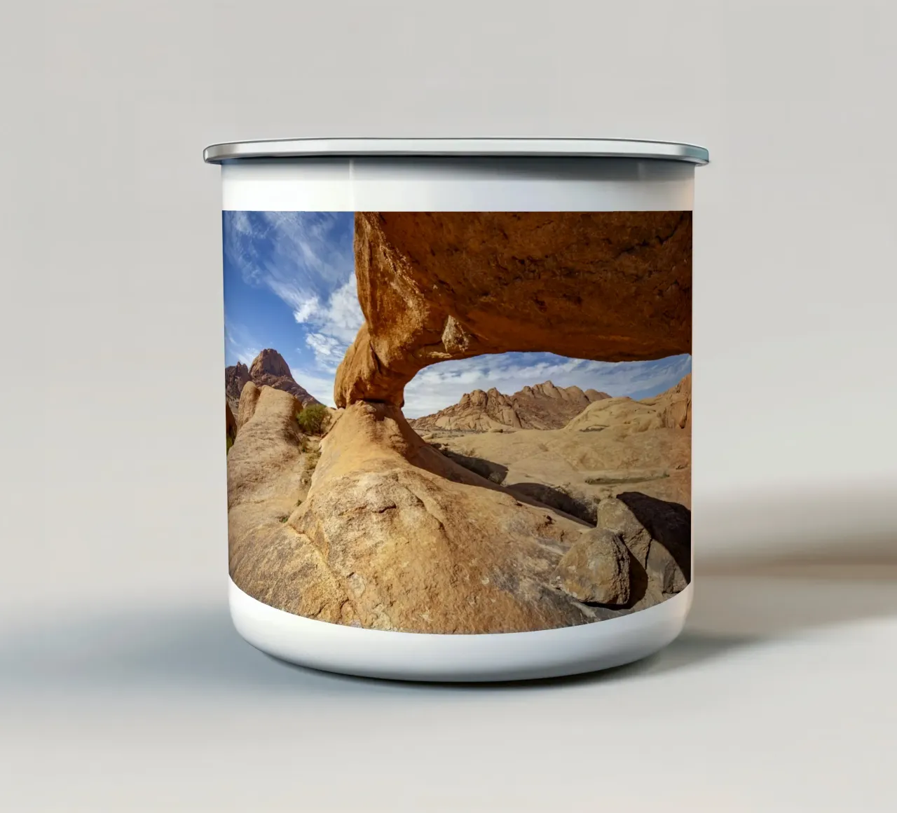 Felsboge n Spitzkoppe, Namibia tazza in smalto da Reisefotografie - Bilder aus aller Welt