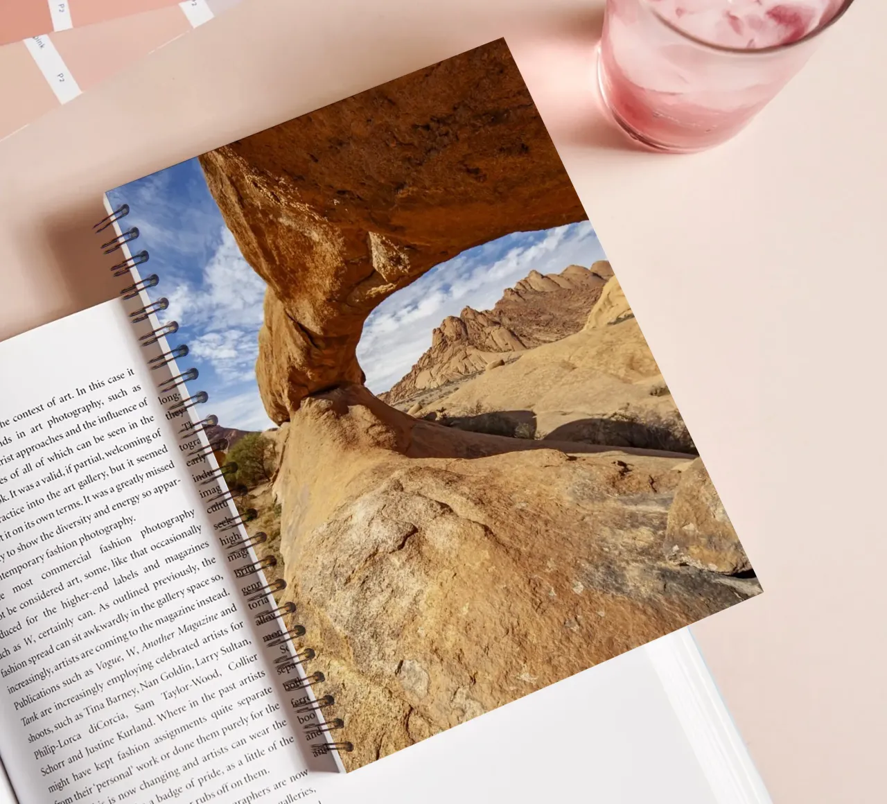 Felsboge n Spitzkoppe, Namibia spiral notebook by Reisefotografie - Bilder aus aller Welt