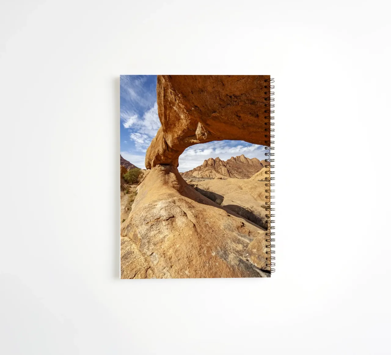 Felsboge n Spitzkoppe, Namibia spiral notebook by Reisefotografie - Bilder aus aller Welt