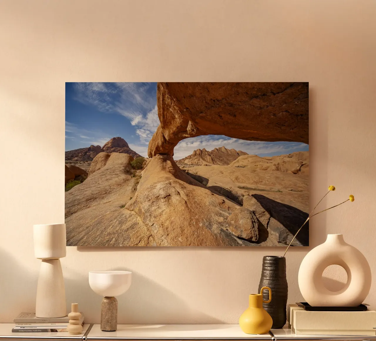 Felsboge n Spitzkoppe, Namibia alluminio dibond da Reisefotografie - Bilder aus aller Welt