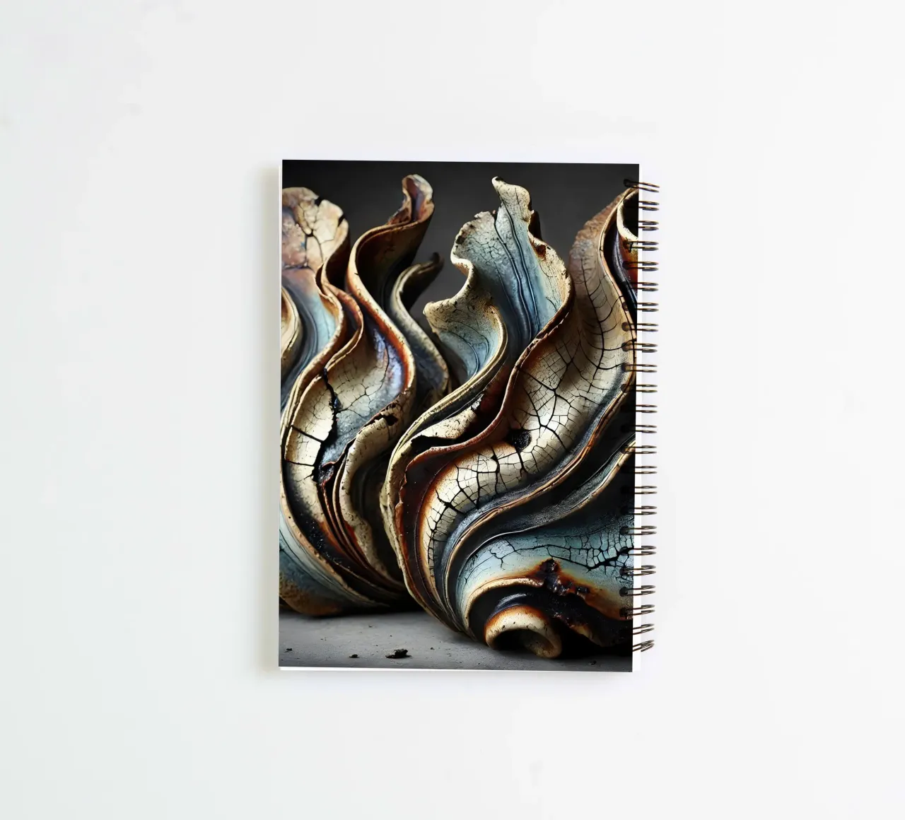Ceramic sculptures - flowing design language spiral notebook by scHio
