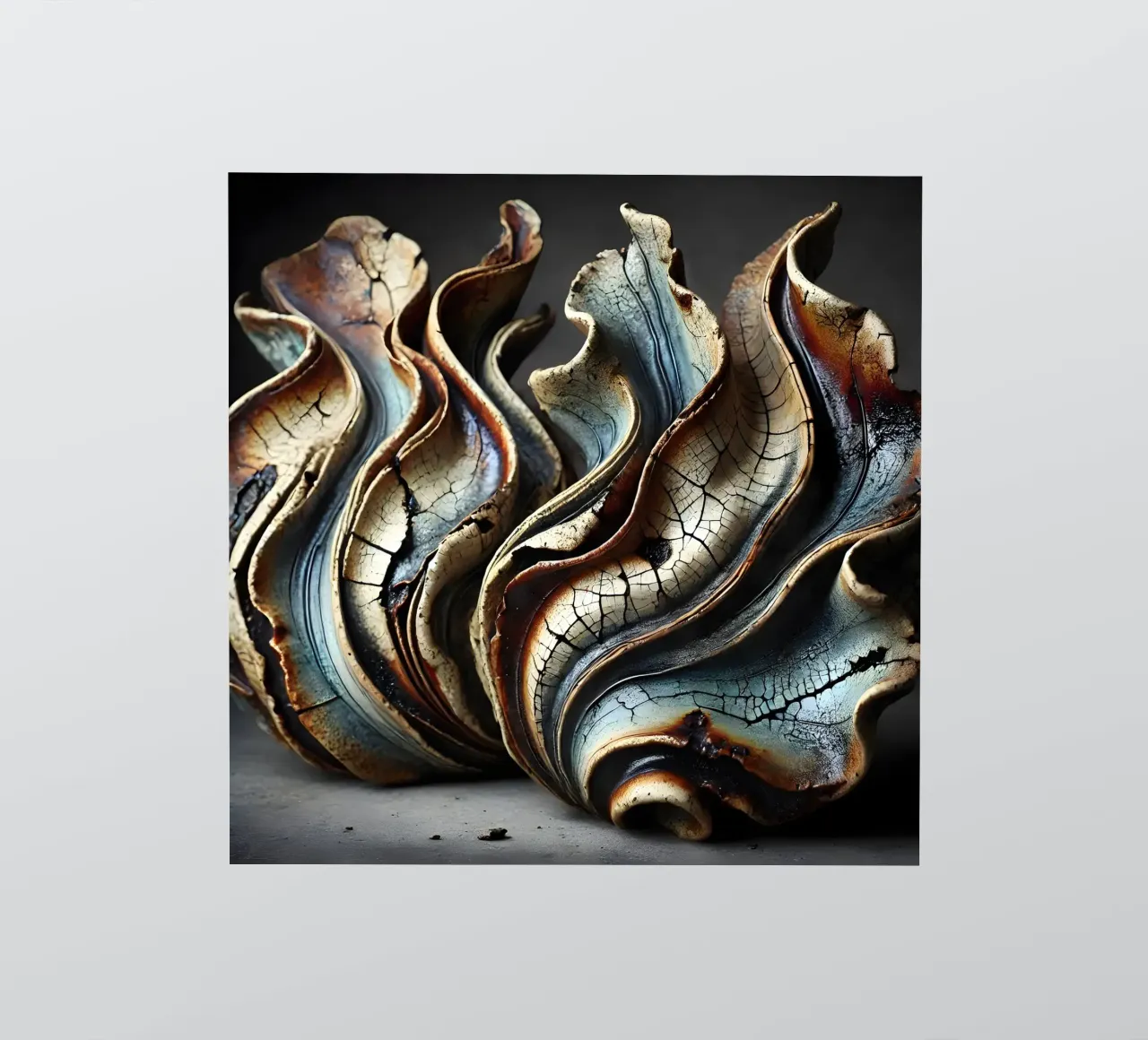 Ceramic sculptures - flowing design language sticker by scHio