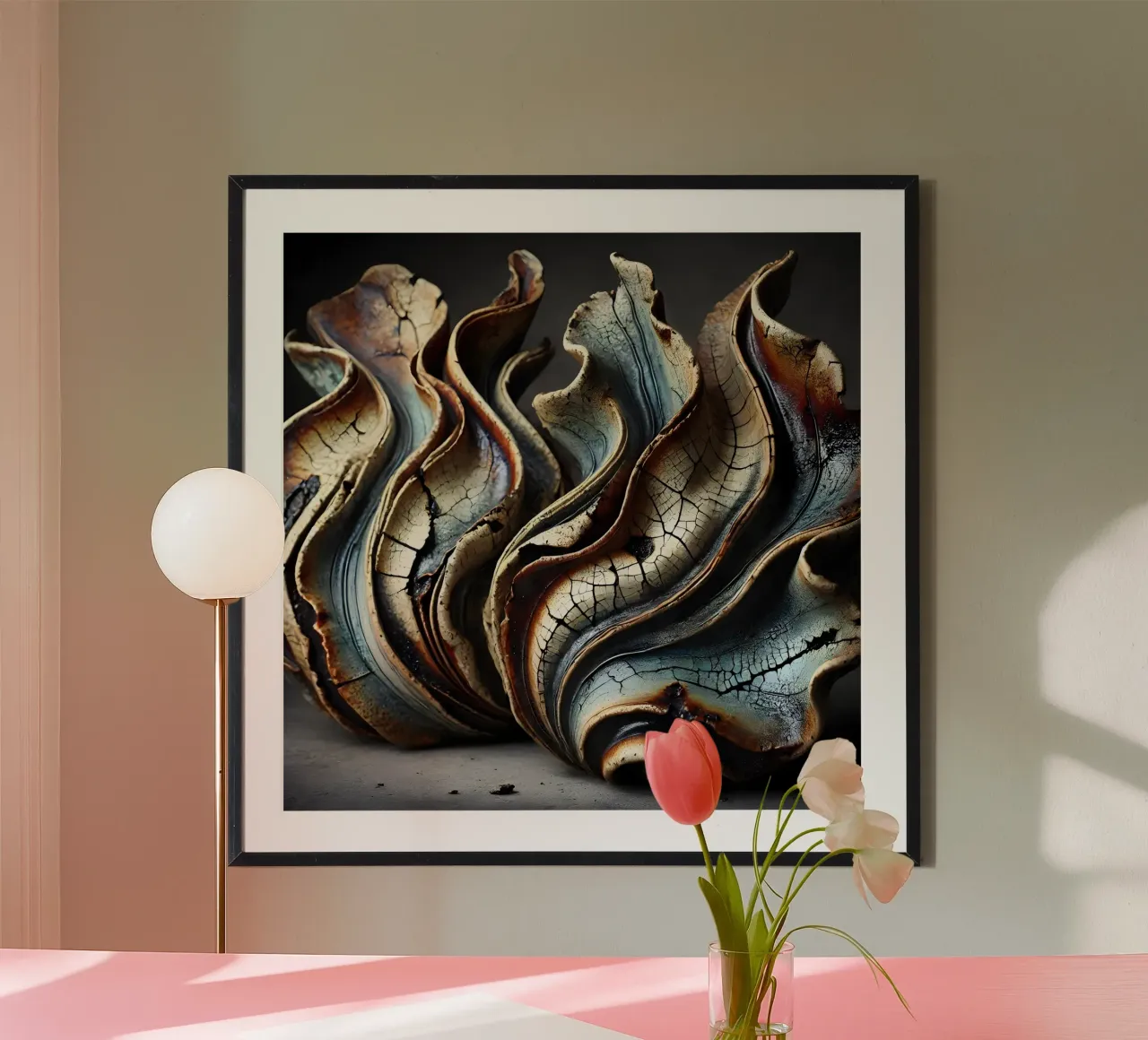 Ceramic sculptures - flowing design language poster by scHio