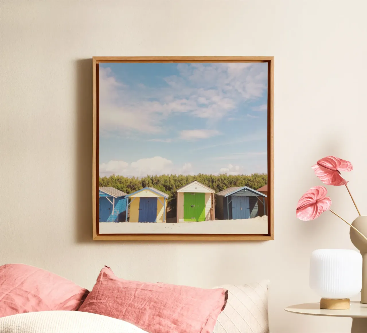 Capanne da spiaggia tela con Cornice a cassetta da Cassia Beck Photography
