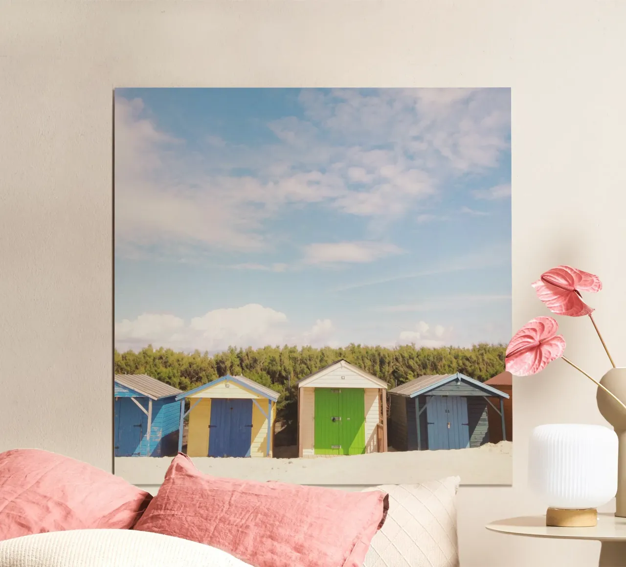 Beach Huts poster by Cassia Beck Photography