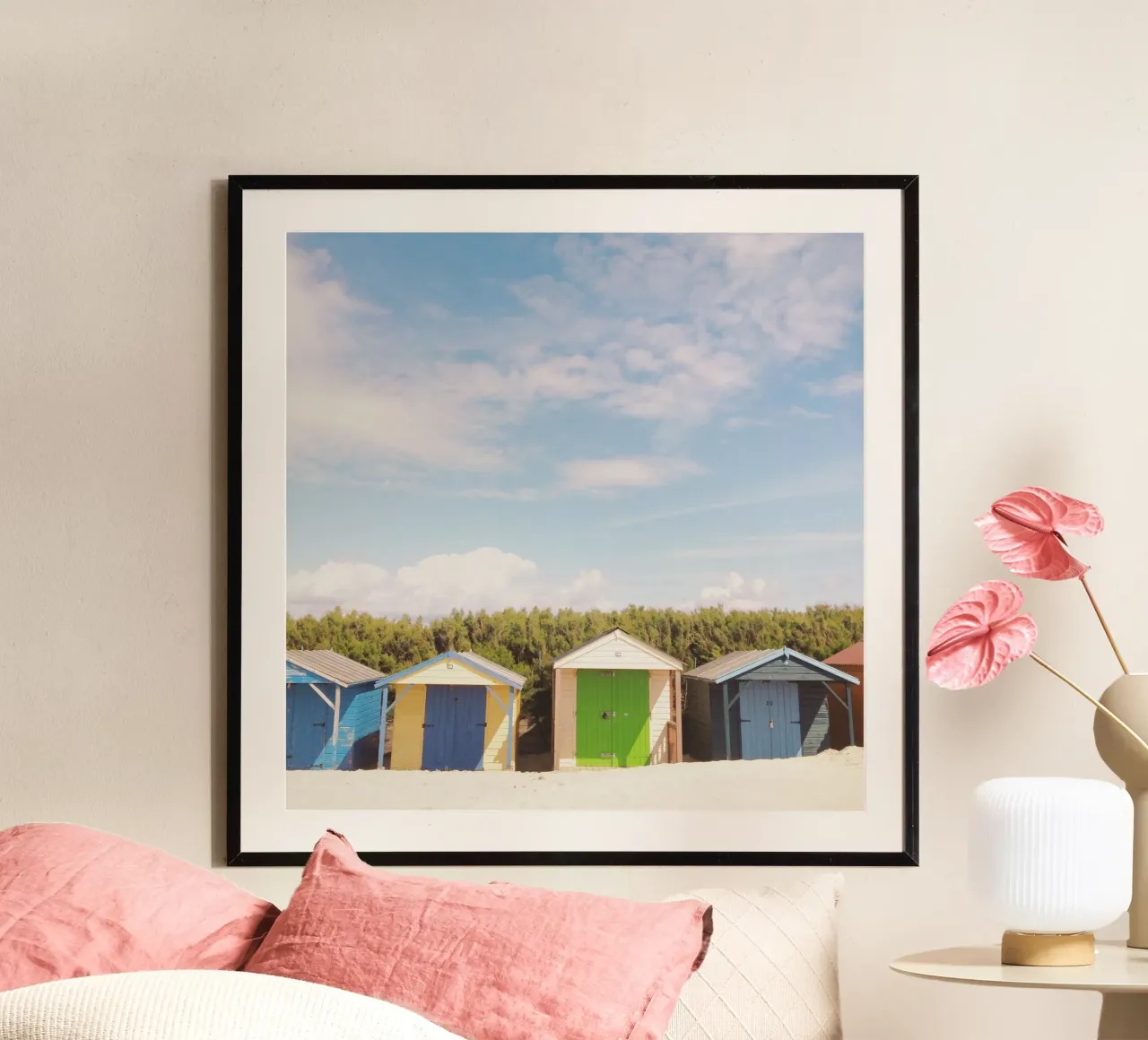 Beach Huts poster by Cassia Beck Photography