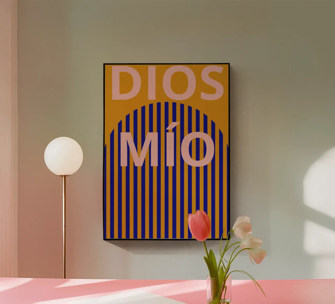 Poster - Dios mío plexiglass da heartswordsonpaper