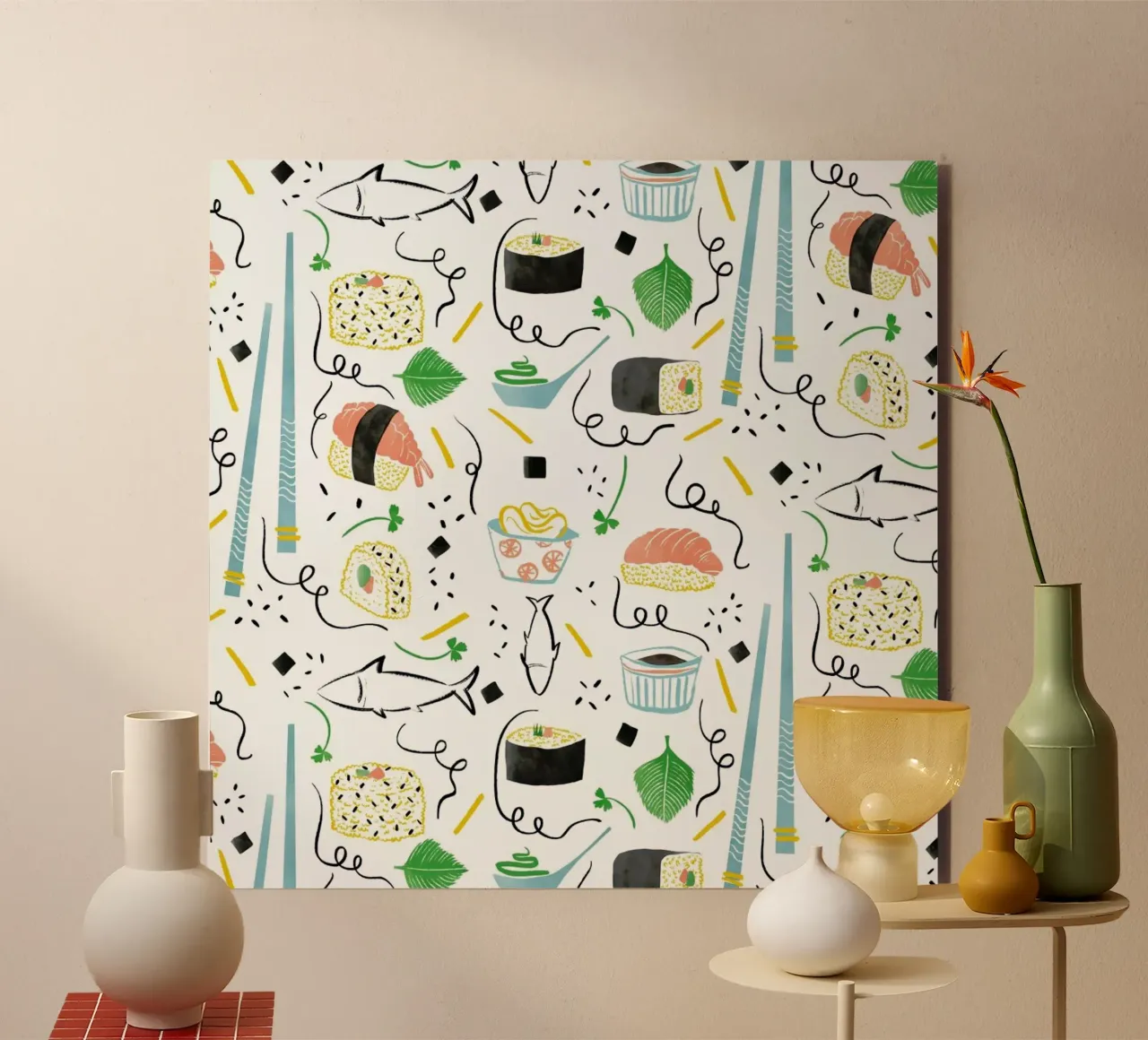 Sushi alluminio dibond da Moira Scicluna Zahra