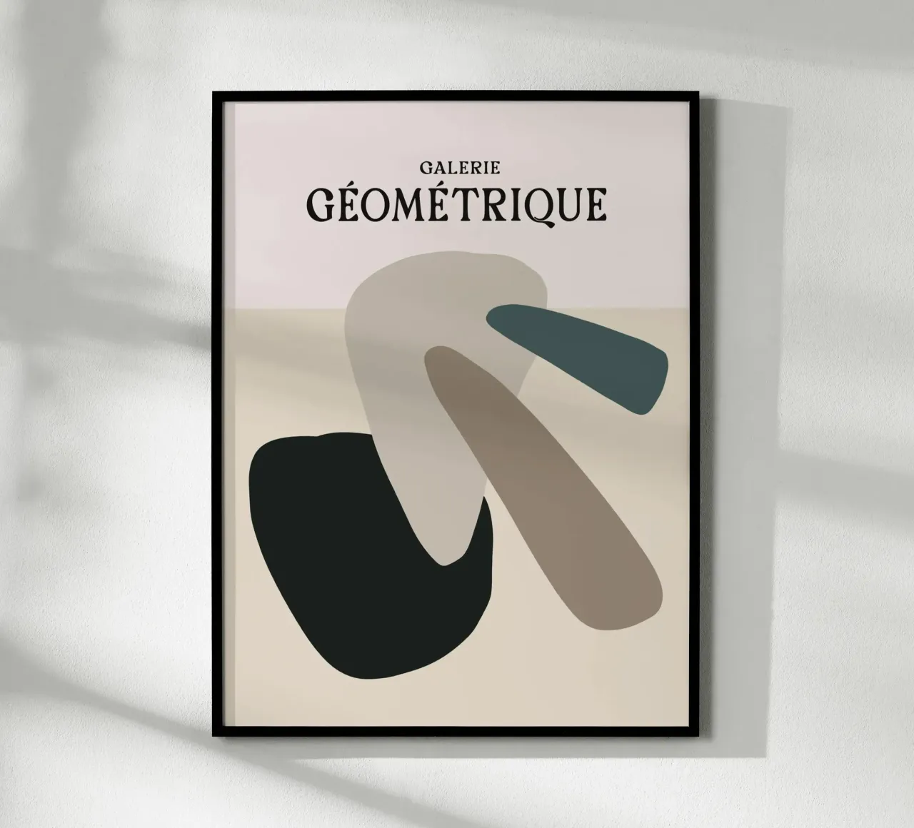 Galerie Géométrique No 4 poster con telaio in legno da treechild