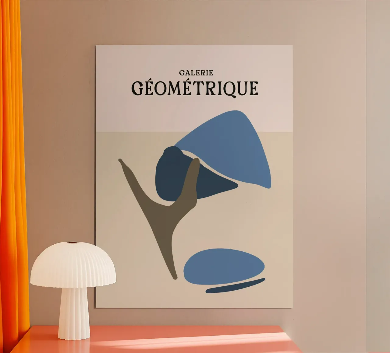 Galerie Géométrique No 5 poster con telaio in plastica da treechild