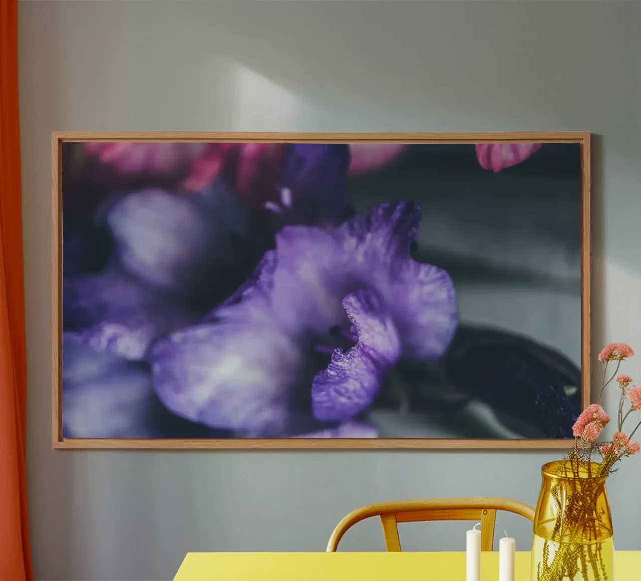 Lila Flower alu-dibond by Flo Klein