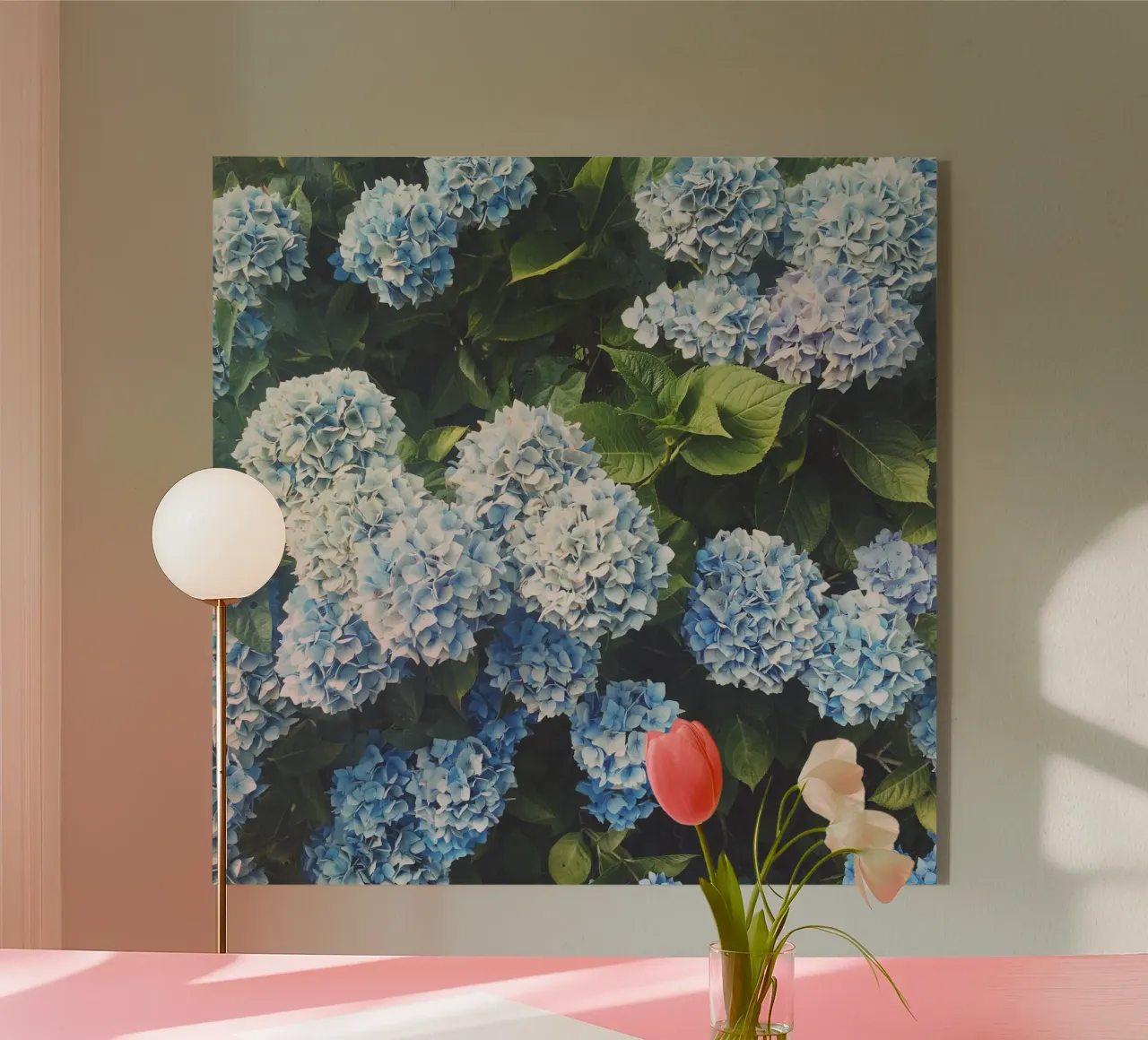 Hortensia bleu plexiglas de Cassia Beck Photography