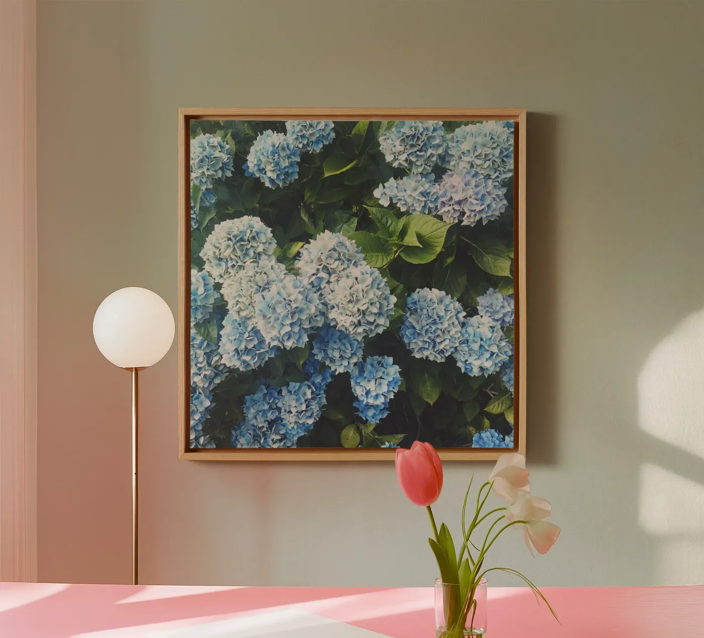 Blue Hydrangea canvas by Cassia Beck Photography