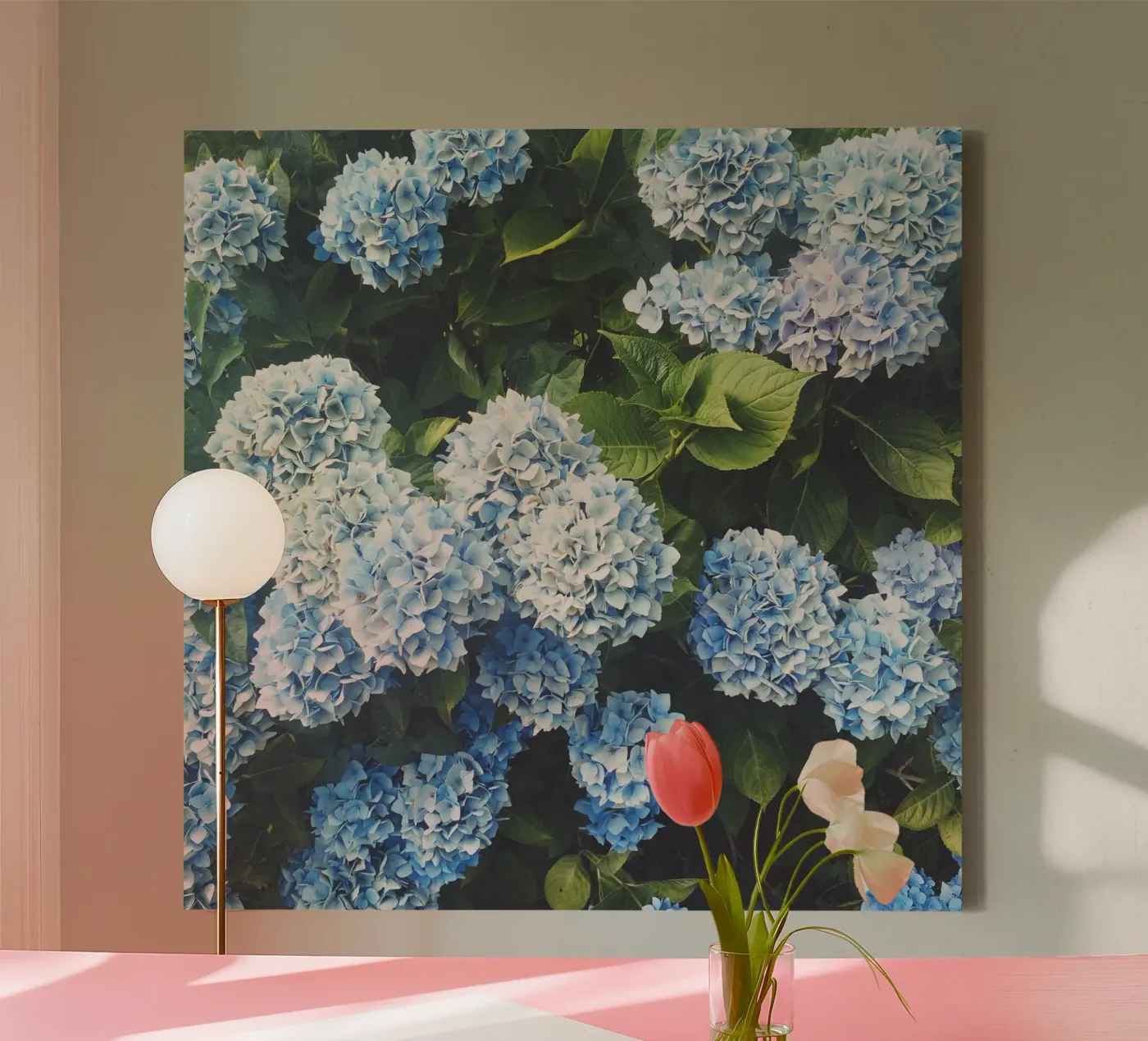 Blue Hydrangea canvas by Cassia Beck Photography