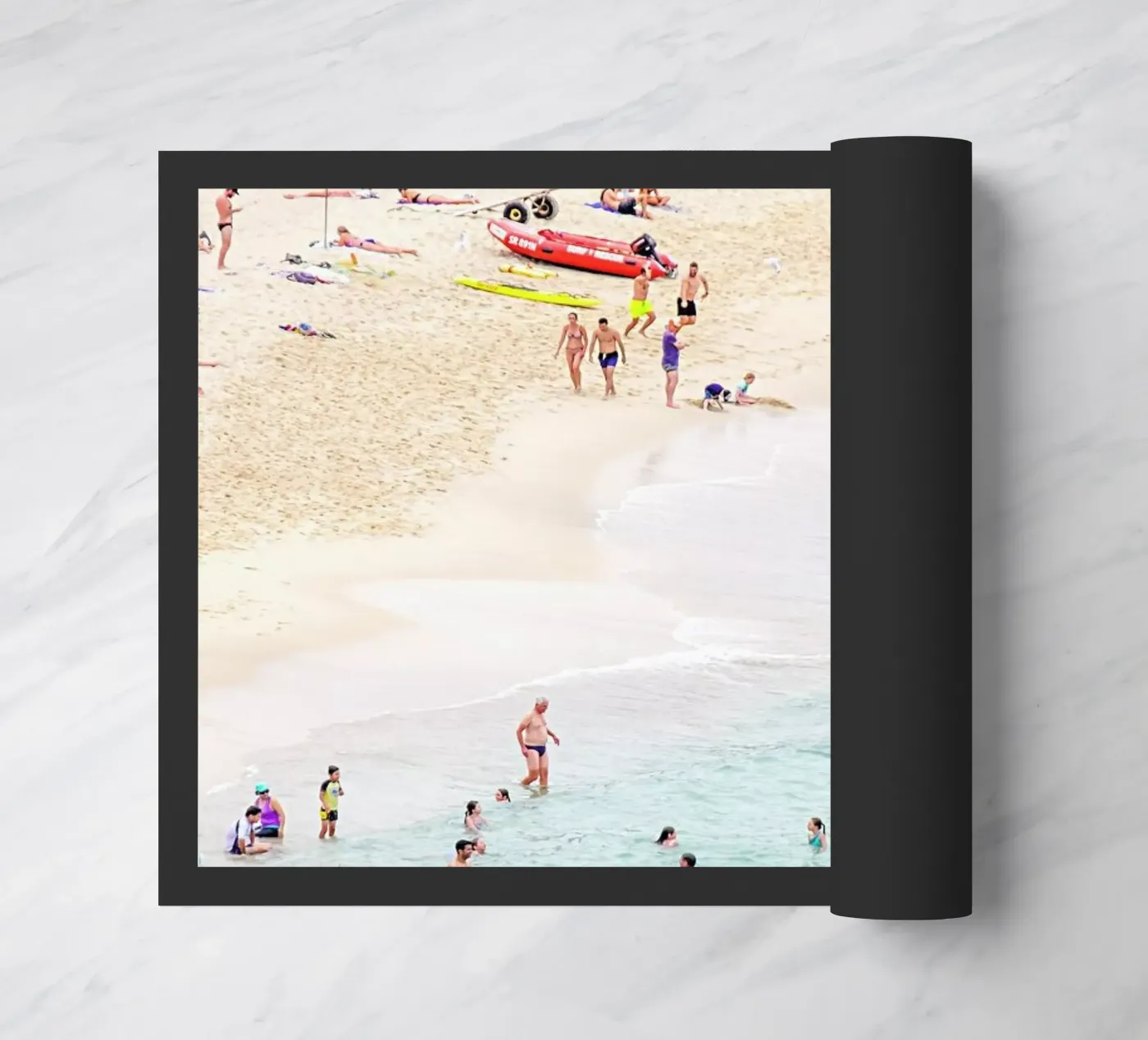 Beach Fußmatte von Charlotte Curd