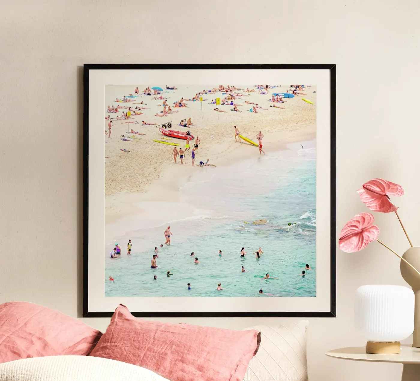 Beach poster van Charlotte Curd