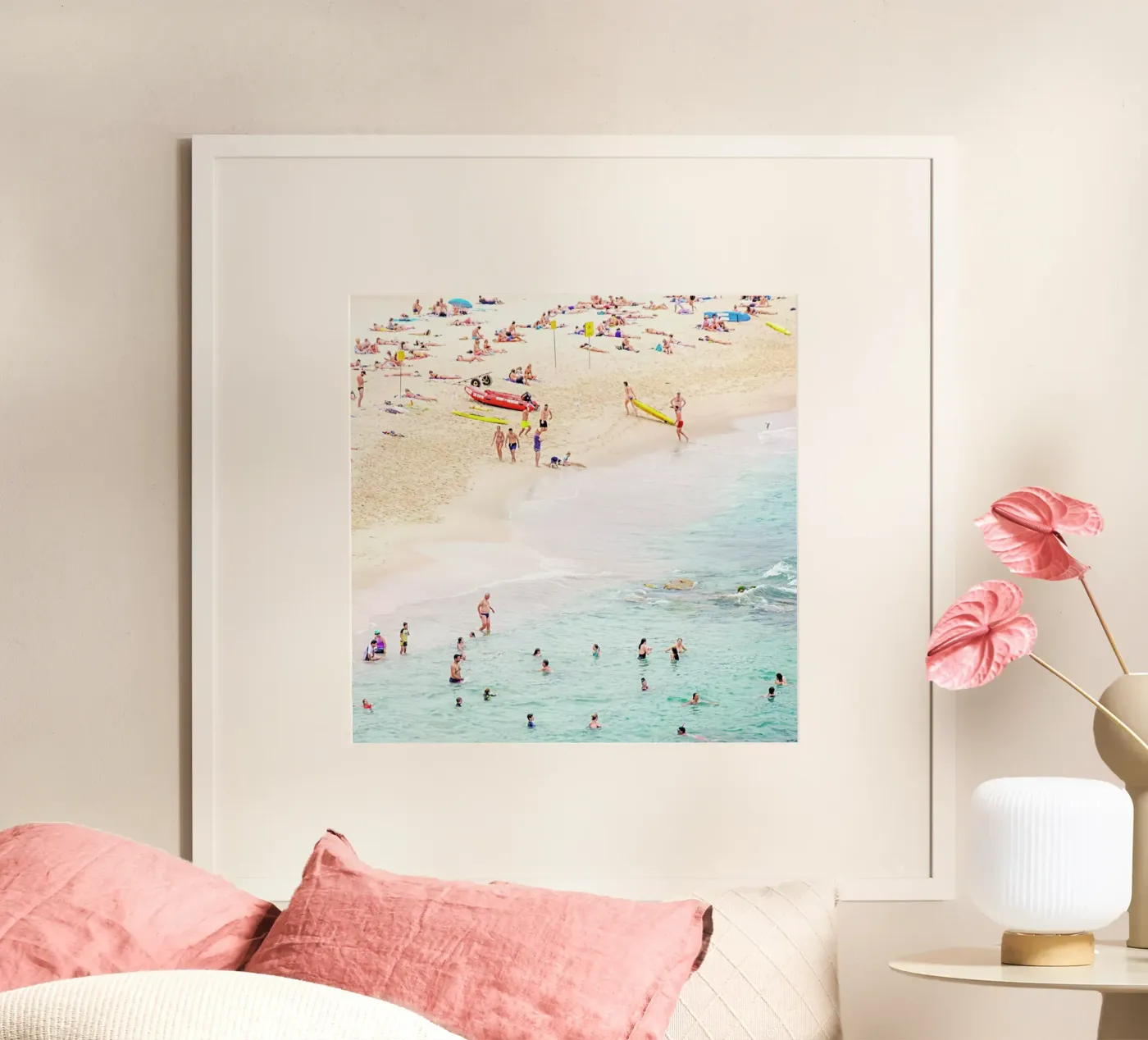 Beach poster van Charlotte Curd
