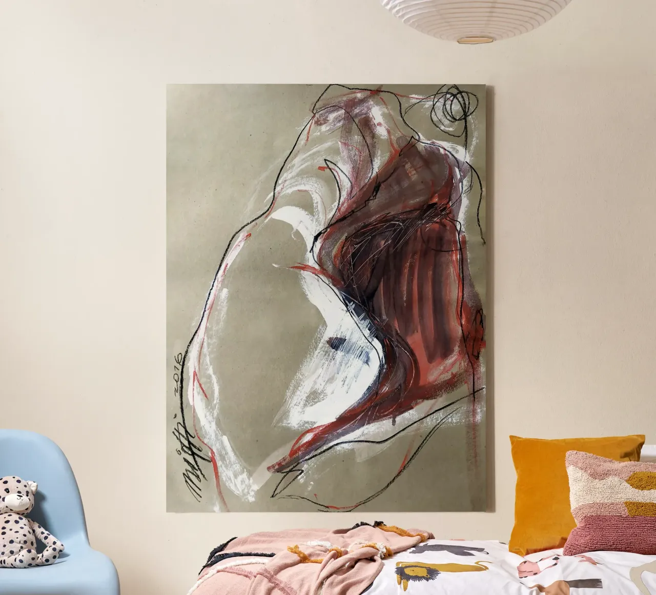 Coleccion Mujer.10 lienzo con Marco flotante de mariottiart