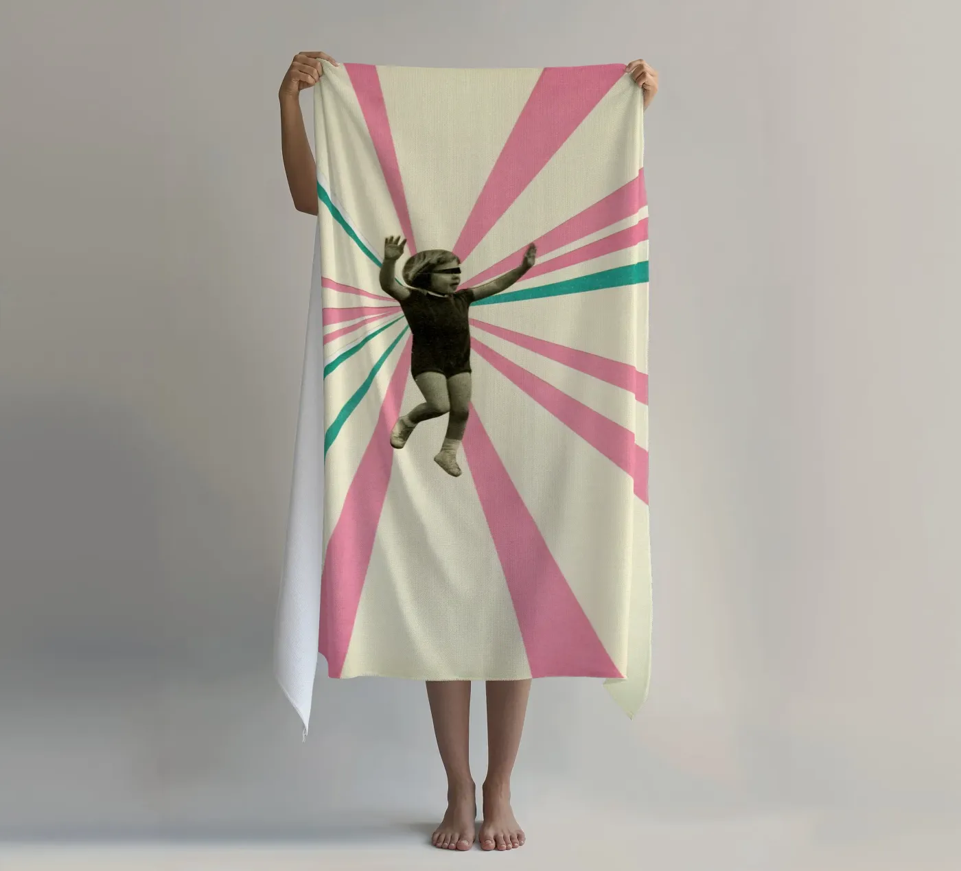 Play strandhanddoek van Cassia Beck Collage