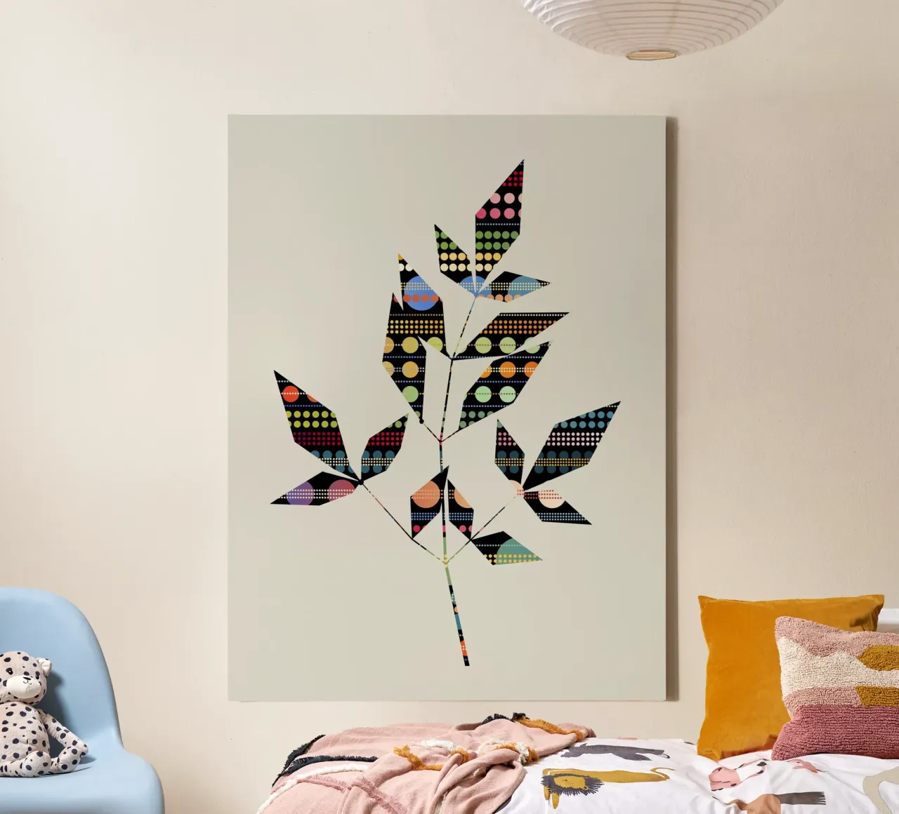 Poise (with background) canvas met Baklijst van Angelo Cerantola