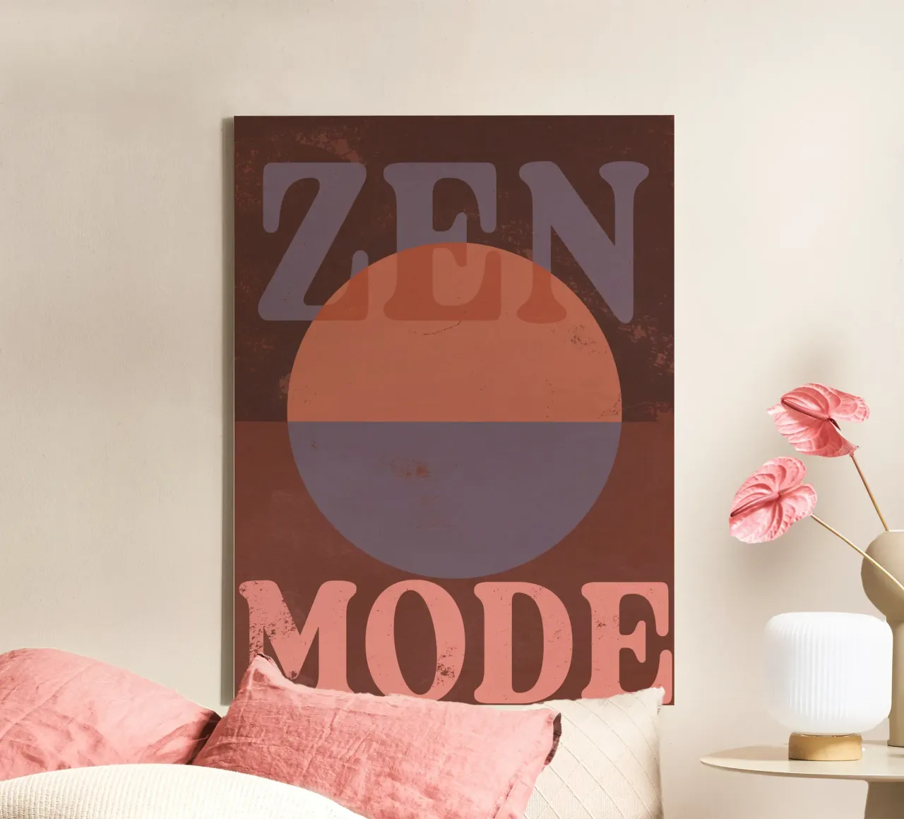 Zen Mode (Circle) tela con Cornice a cassetta da treechild