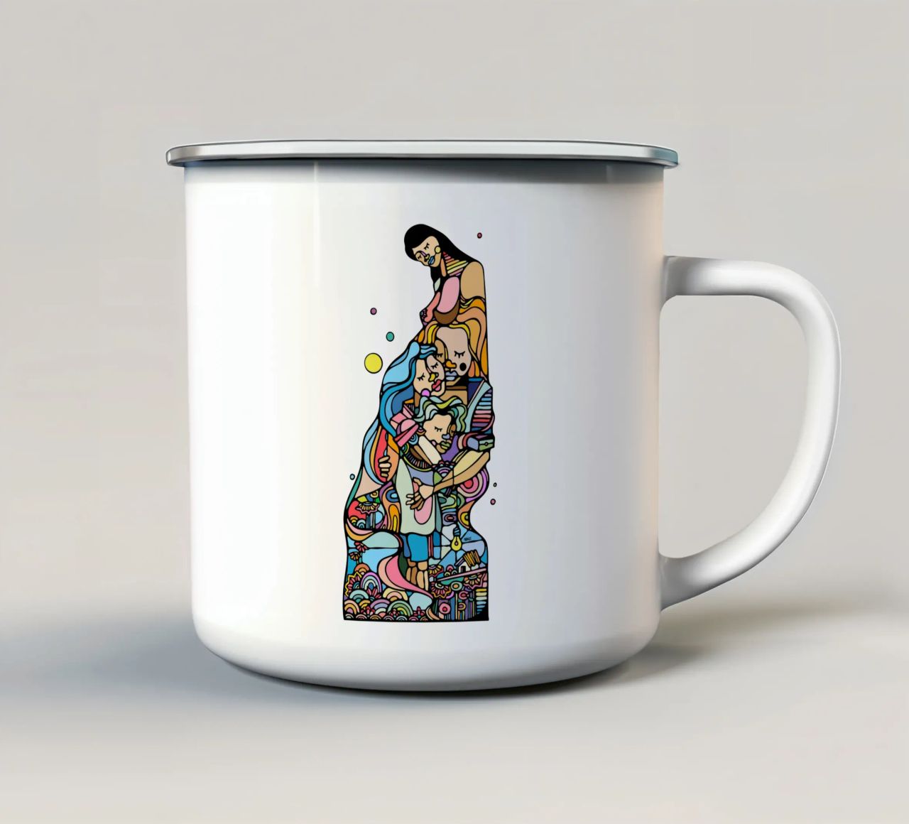 Insieme tazza in smalto da Ninhol