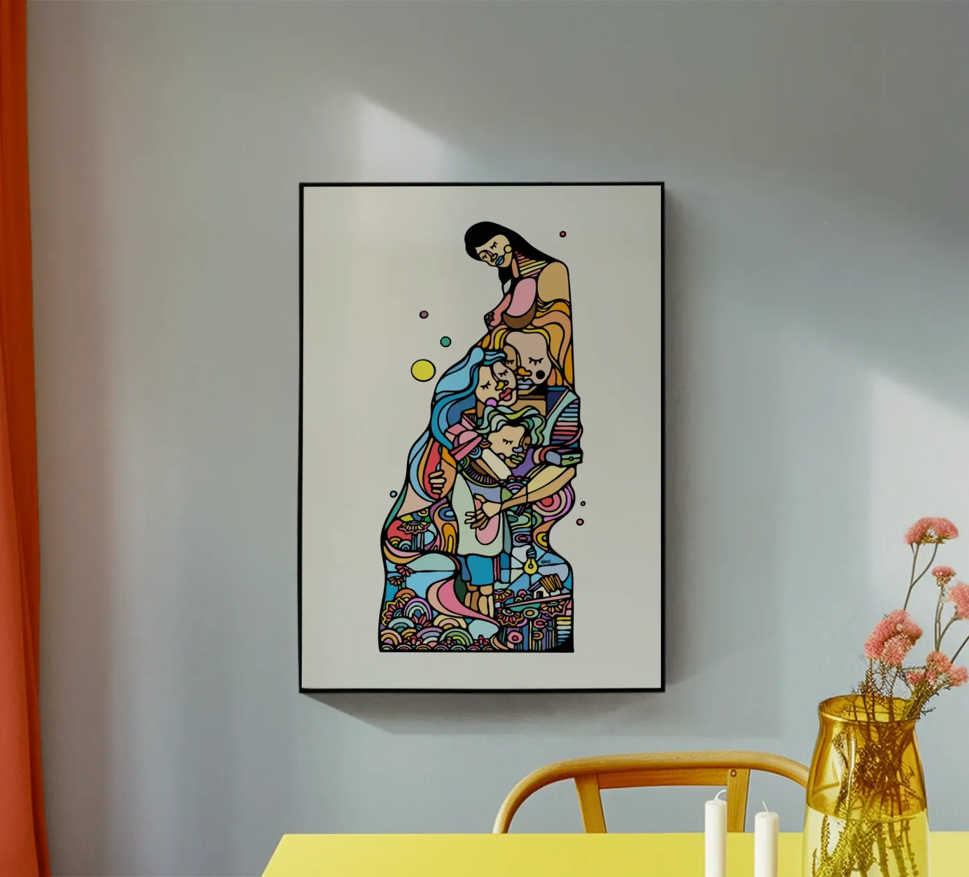 Together acryl van Ninhol