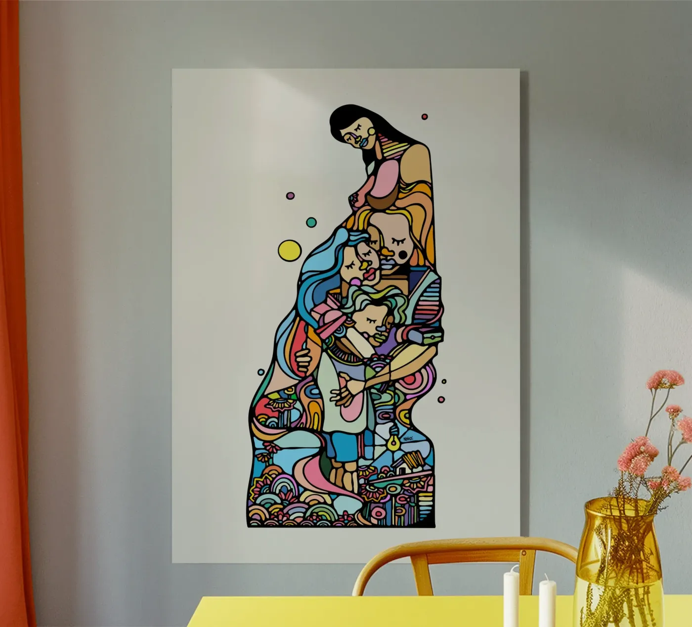 Together acryl van Ninhol