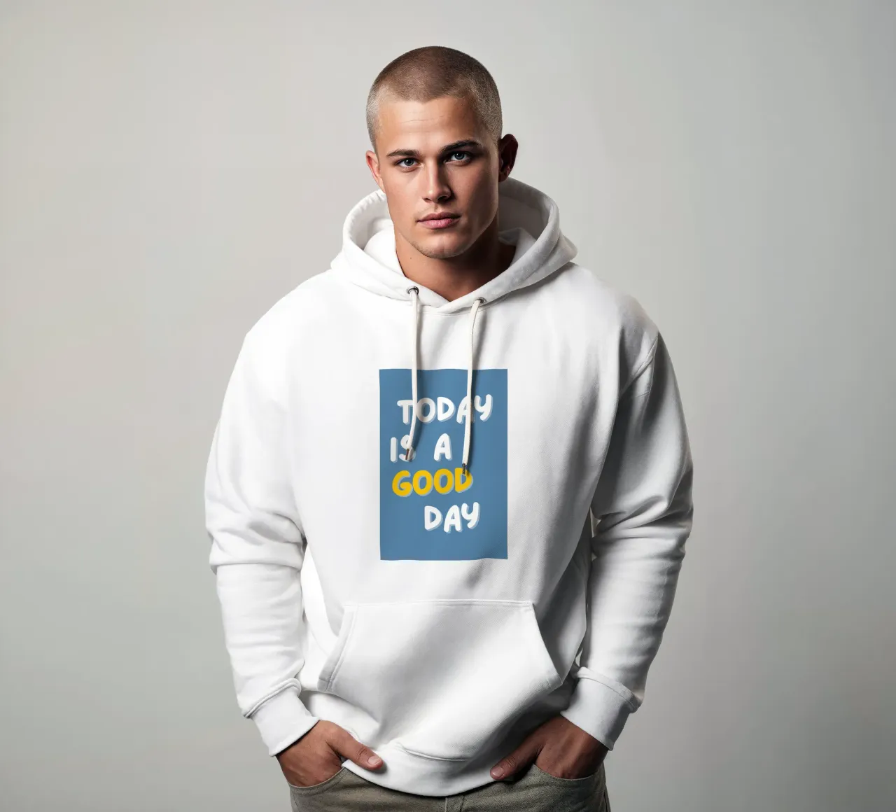 Today is a good day felpa con cappuccio da NORDLICHT DESIGNS