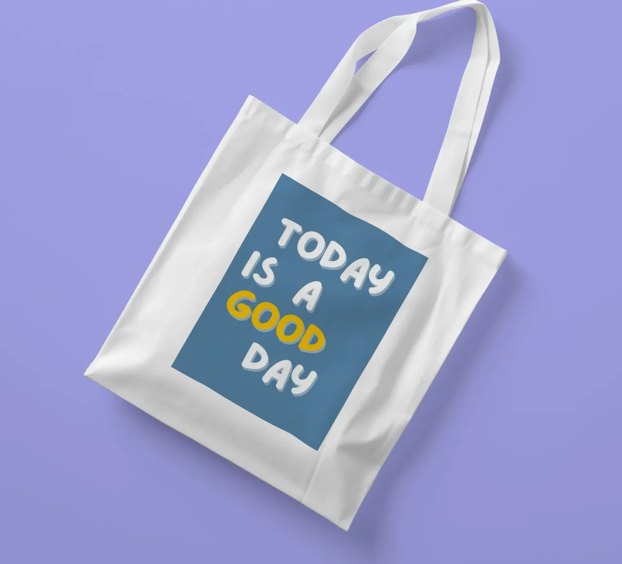 Today is a good day borsa in juta da NORDLICHT DESIGNS