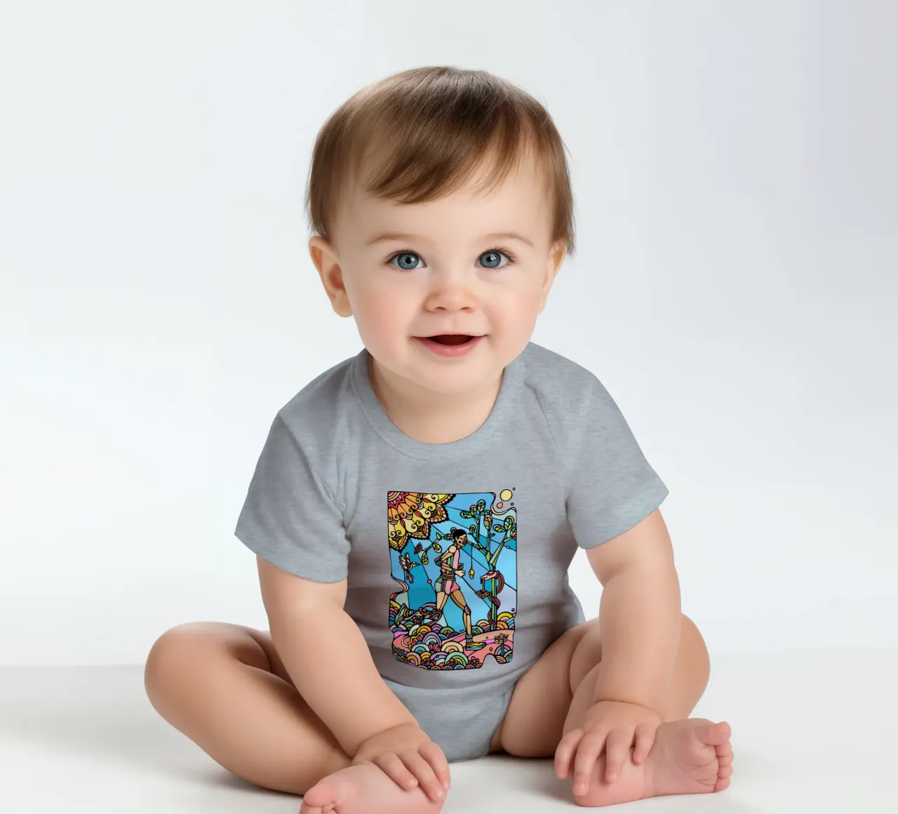 Ren babyrompertje korte mouwen van Ninhol