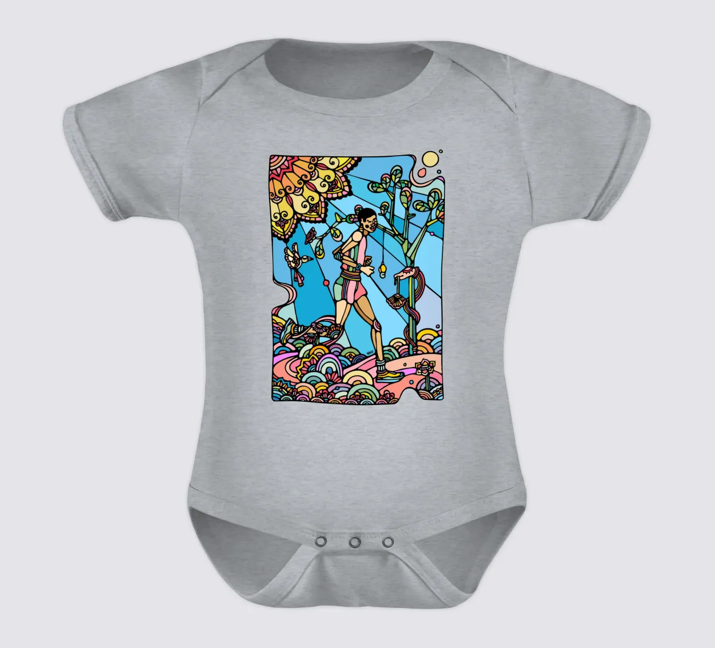 Ren babyrompertje korte mouwen van Ninhol