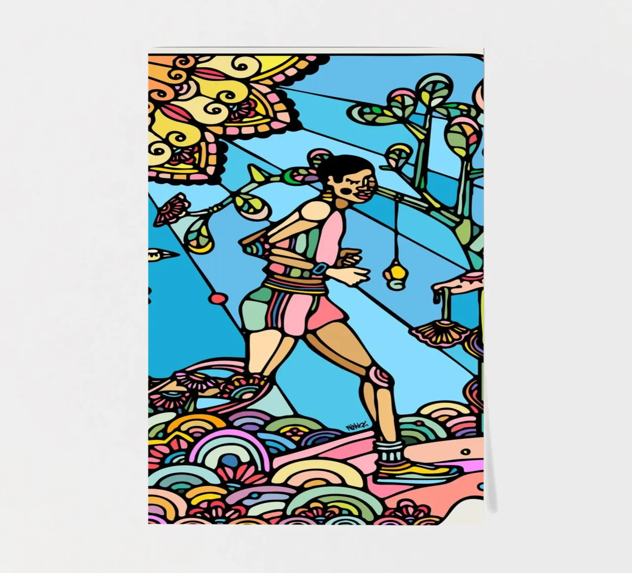 Run sticker sheet by Ninhol